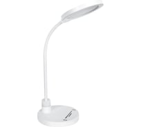 Настольный светильник Camelion, с аккумулятором, KD-827, C01, белый, LED 14147