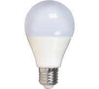 Лампа Вымпел А65,Е27,12Вт, теплый свет, корпус алюминий/пластик 9006