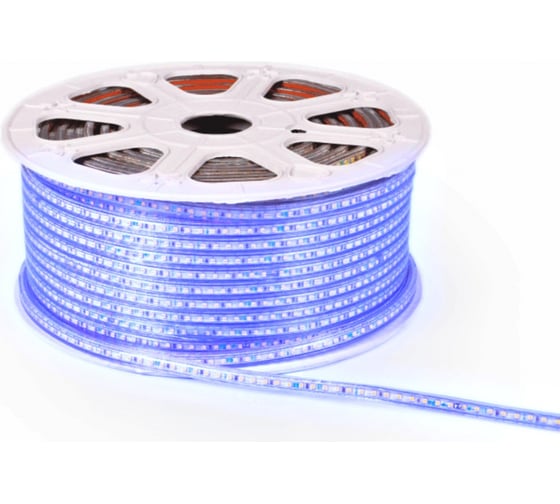 Светодиодиодная лента Вымпел 60 LED3528, 220В, 1м, синий цвет IP67 9051 1