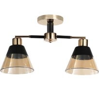 Люстра ЭкономСвет классическая 12209/2BK+FGD AMB+BK