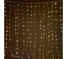 Светодиодный занавес SHLights 400 минисветодиодов 2,2х2,2 метра, теплый белый CLLDM400-WW-4,5V