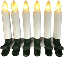 Гирлянда SHLights Свечи 10 светодиодов, теплый белый, пульт ДУ IELD-10WW-BO-RC