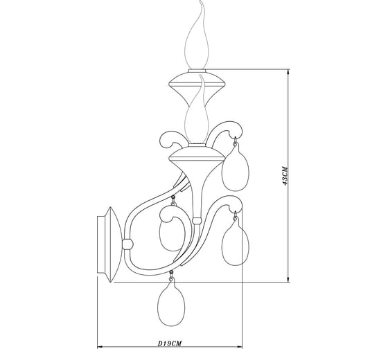 Настенный светильник Arte Lamp A3239AP-2WH