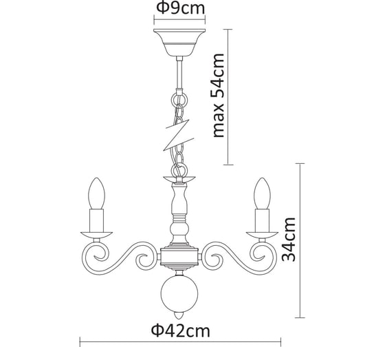 Подвесной светильник Arte Lamp A1129LM-5WH