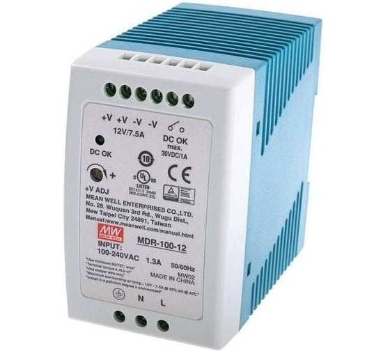 Источник питания Mean Well AC/DC MDR-100-12 Т00270783