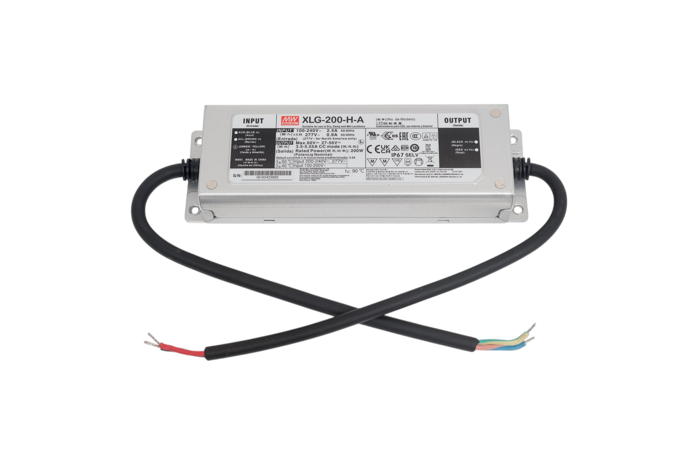 LED-драйверMeanWellXLG-200-H-AAC-DC200ВтТ03489785