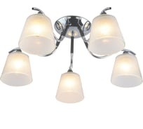 Люстра ЭкономСвет классическая 13147/5CR+BK WT