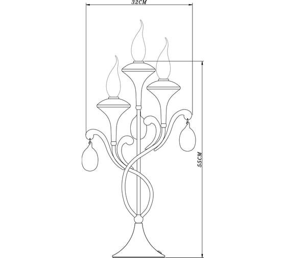 Настольный светильник Arte Lamp MONTMARTRE A3239LT-3WH