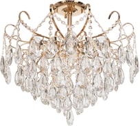 Люстра ЭкономСвет с хрусталем 15506/6FGD WT