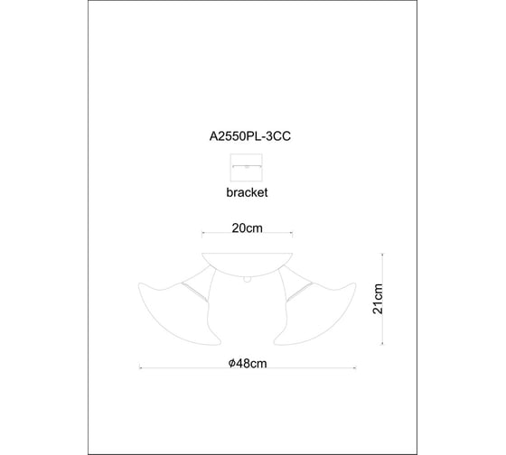 Потолочный светильник Arte Lamp A2550PL-3CC