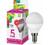 Лампа светодиодная ASD LED-ШАР-std 5Вт, 230В, Е14, 6500К, 450Лм 4690612024554