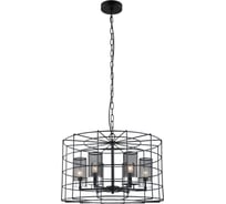 Подвесная люстра Lumien Hall КОРИН 4012/6P-BK-CR