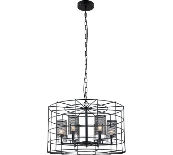 Подвесная люстра Lumien Hall КОРИН 4012/6P-BK-CR 1