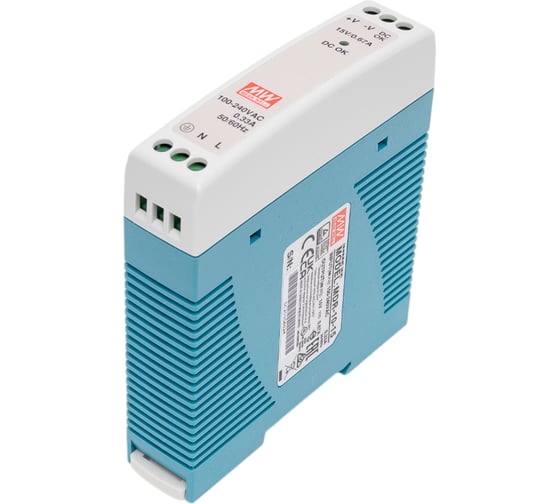 Источник питания Mean Well AC/DC MDR-10-15 Т00273366