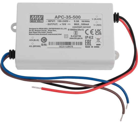 Источник питания Mean Well AC/DC APC-35-500 Т02039734