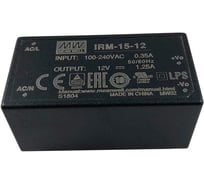 Источник питания Mean Well AC/DC IRM-15-12 Т02163788