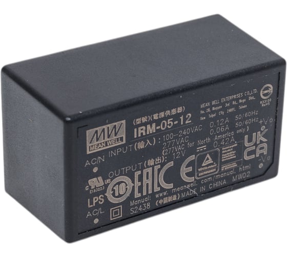 Источник питания Mean Well AC/DC IRM-05-12 5 Вт Т02163778