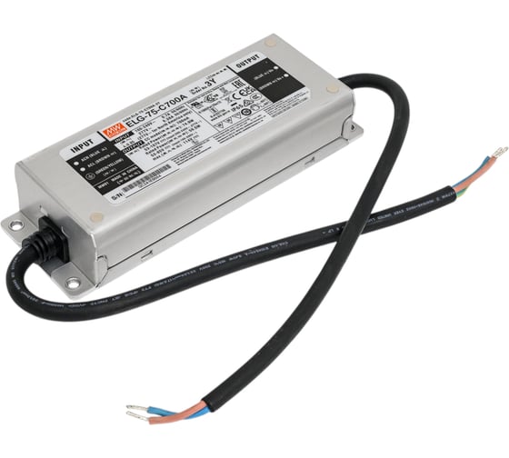 Источник питания Mean Well ELG-75-C700A-3Y AC-DC 74.9Вт Т02600755