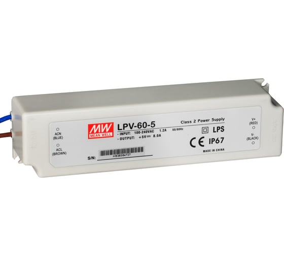 Источник питания Mean Well AC/DC LPV-60-5 Т00285483