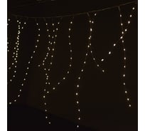 Гирлянда Бахрома SHLights 192 мини-светодиода 2,3х0,8 метра, теплый белый ICLDM192-WW-4,5V