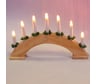 Гирлянда-горка Свечи SHLights 40х28,5см 7 ламп С6, на деревянной подставке BIE1507