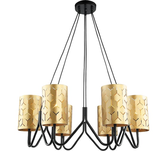 Подвесная люстра Lumien Hall НЕРЕЙ 4001/6P-BK-GD 1