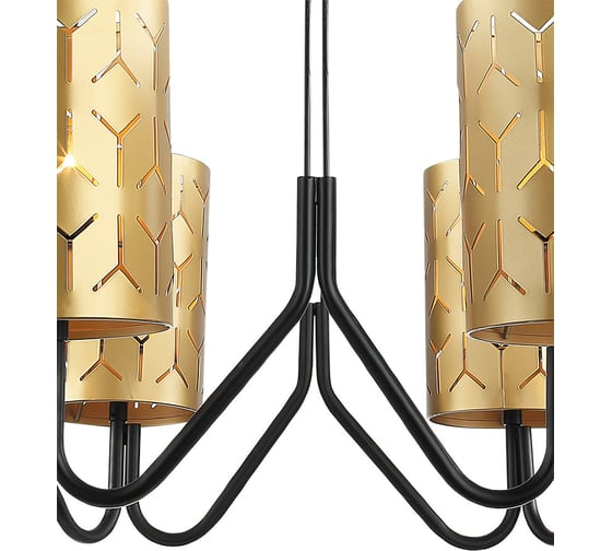 Подвесная люстра Lumien Hall НЕРЕЙ 4001/6P-BK-GD