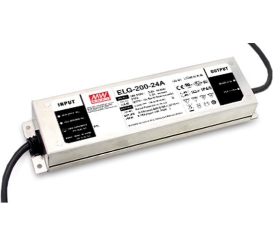 LED-драйвер Mean Well ELG-200-24A-3Y AC-DC 201.6Вт Т02600639 1