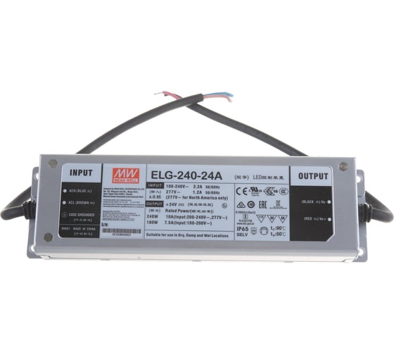 Источник питания Mean Well AC/DC ELG-240-24A Т02590415