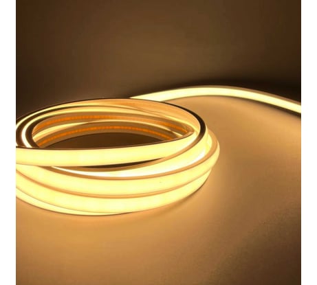 Светодиодная лента Geniled для бани и сауны 5 метров 3000К термостойкая в силиконе 24v 03569