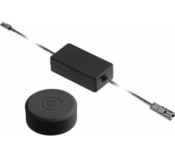 Выключатель беспроводной GTV ON-OFF, 12V/36W, 24V/60W, IP20, диммер, дополнительное кодирование, черный AE-WDBP1-20N 1