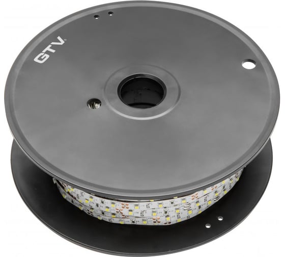 Лента светодиодная GTV FLASH 2835, 300 LED, 12V, IP20, 30W, 8MM, 50M, цвет холодный белый LD-2835-300-20-ZB-50