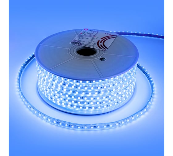 Светодиодная лента Eleganz LUX 5050 60 LED 14.4W/M 10mm 220V RGB 50м бухта 2208