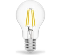 Умная Wi-fi филаментная лампочка Gauss, Smart Light ССТ DIM  E27 A60 6,5 Вт 2700-6500K, диммируемая с изменением температуры, управление голосом/смартфоном 1220112