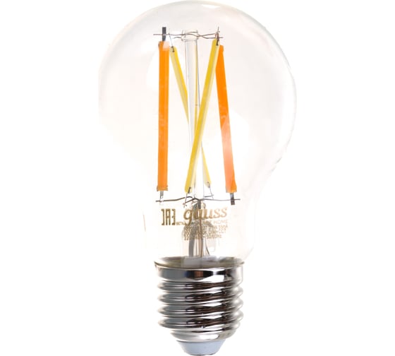 Умная Wi-fi филаментная лампочка Gauss, Smart Light ССТ DIM  E27 A60 6,5 Вт 2700-6500K, диммируемая с изменением температуры, управление голосом/смартфоном 1220112