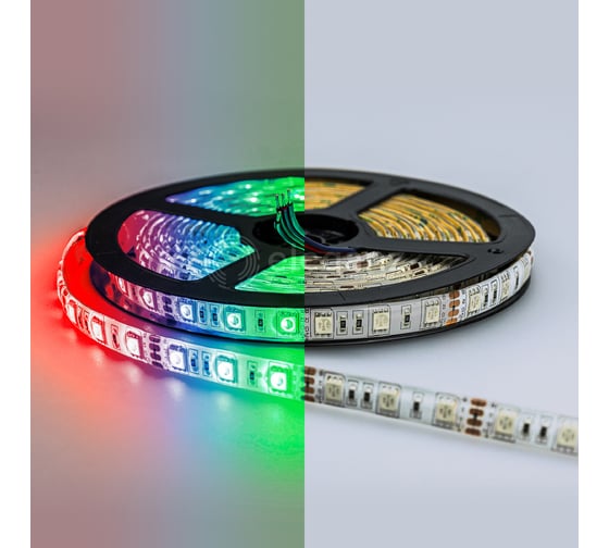 Светодиодная лента Eleganz LUX 5050 60 LED 14.4W/M СИЛИКОН IP65 12V RGB EL-LS65-14RGB