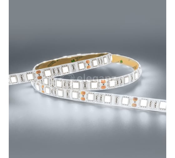 Светодиодная лента Eleganz LUX 5050 60 LED 14.4W/M СИЛИКОН IP65 12V холодная 6000К EL-LS65-14W