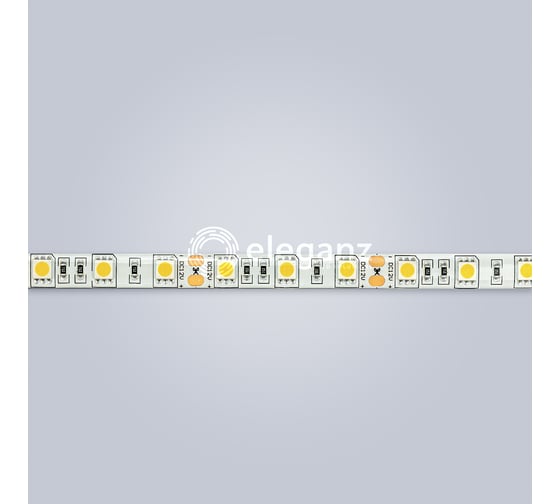 Светодиодная лента Eleganz LUX 5050 60 LED 14.4W/M СИЛИКОН IP65 12V холодная 6000К EL-LS65-14W