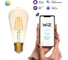 Умная Wi-fi филаментная лампочка Gauss, Smart Light ССТ DIM E27 ST64 6,5 Вт 2700-6500K, диммируемая с изменением температуры, управление голосом/смартфоном 1310112 1