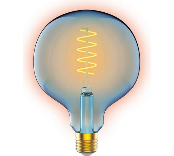Лампа Gauss LED Filament Flexible G125-C Sky Blue E27 5W 190lm 1800K 125х178mm 1013802105