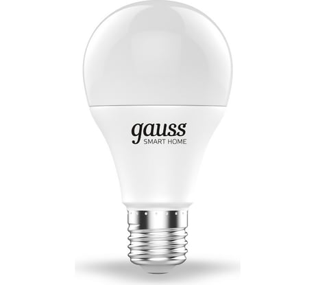 Умная Wi-fi лампочка Gauss, Smart Light DIM E27 А60 8,5 Вт 2700-6500K, диммируемая, управление голосом/смартфоном 1050112