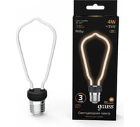 Лампа LED Gauss Filament Bulbless ST64 Milky E27 4W 330lm 2700K 64х165mm 1/10/100 1005802104