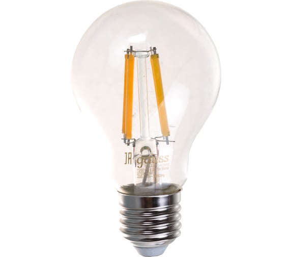 Умная Wi-fi филаментная лампочка Gauss, Smart Light DIM E27 A60 7 Вт 2700-6500K, диммируемая, управление голосом/смартфоном 1200112