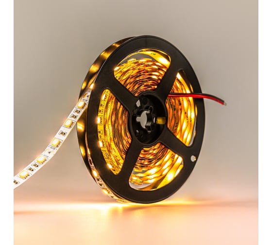Светодиодная лента Eleganz LUX 5050 60 LED 14.4W/M 12V теплая 3000К IP20 EL-LS-14WW
