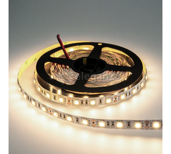Светодиодная лента Eleganz LUX 5050 60 LED 14.4W/M 12V нейтральная 4500К IP20 EL-LS-14N 1