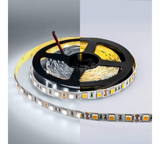 Светодиодная лента Eleganz LUX 5050 60 LED 14.4W/M 12V холодная 6000К IP20 EL-LS-14W