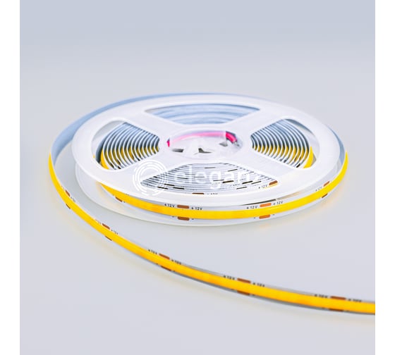Светодиодная лента Eleganz Standard COB 10Вт, 12В, 252 диода, 100Лм/Вт, Теплая 3000К ширина 8мм 990091
