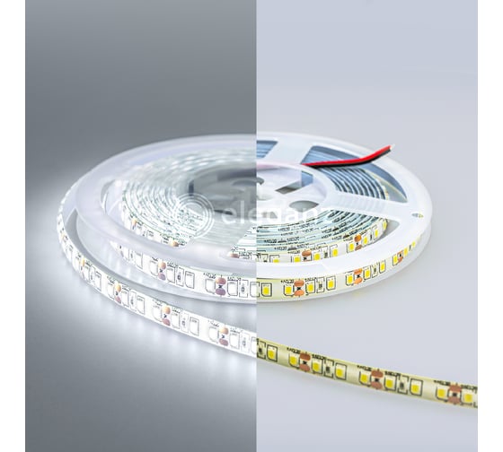 Светодиодная лента Eleganz Standard 2835 120 LED 9.6W/M СИЛИКОН 8mm IP65 12V Холодная 6000K EL-SS65-96W