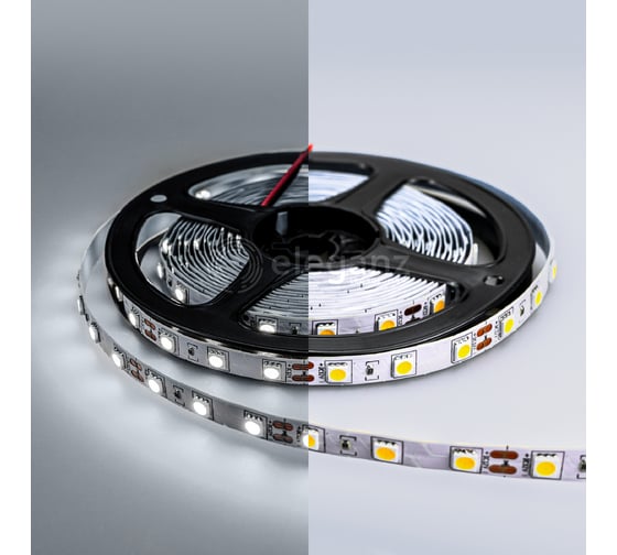 Светодиодная лента Eleganz Standard 5050 60 LED 14.4W/M 12V холодная 6000К EL-SS-14W