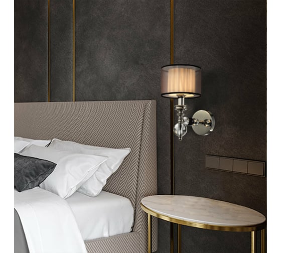 Настенное бра Lumien Hall МОНЕЛЬЯ LH1054/1W-NK-WT